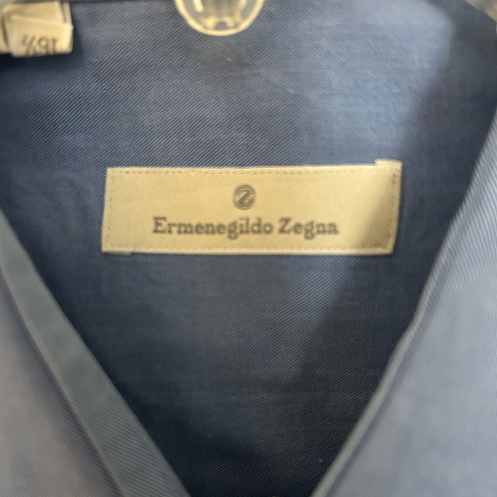 Ermenegildo Zegna blue polo shirt